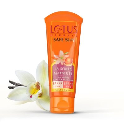 Lotus Herbal Safe Sun UV screen MatteGel Sunscreen SPF 50 PA+++