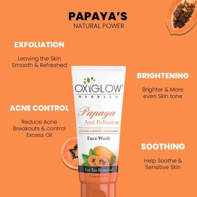 Oxyglow Papaya Facewash