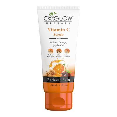 OxyGlow Vitamin C Face Scrub |Brightening, Exfoliating & Glow Boosting Formula