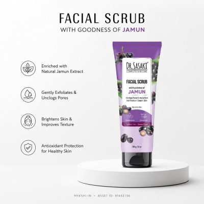 Jamun Facial Scrub for Deep Cleansing & Clear Skin Scrub (200 g)